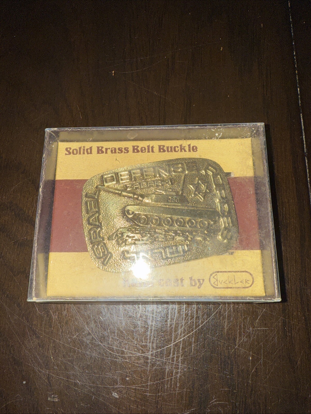 Buckler Ltd. Belt Buckle Solid Brass Israel Defense Forces Zabar-1