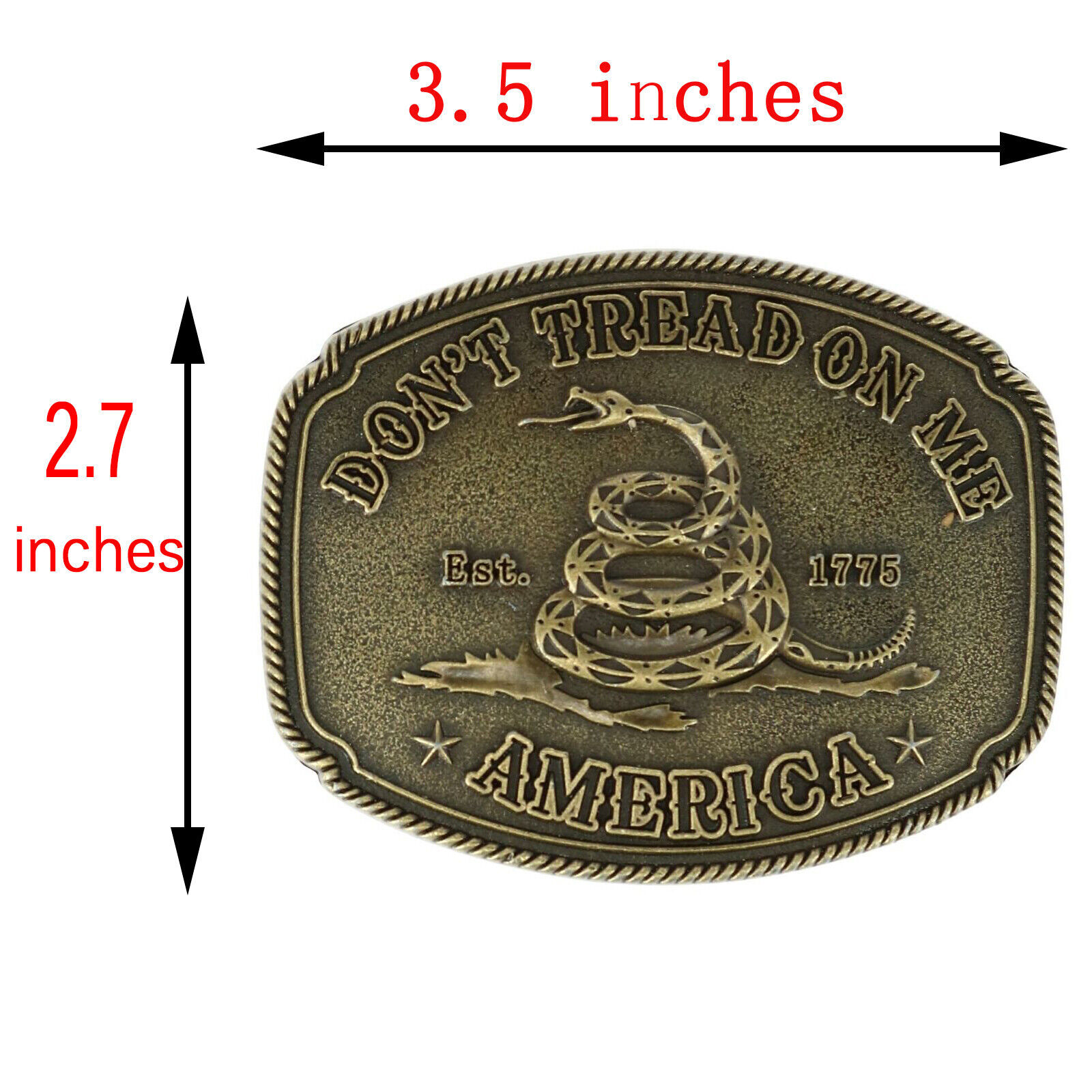 New American Belt Buckle CTM Don&rsquo;t Tread on Me