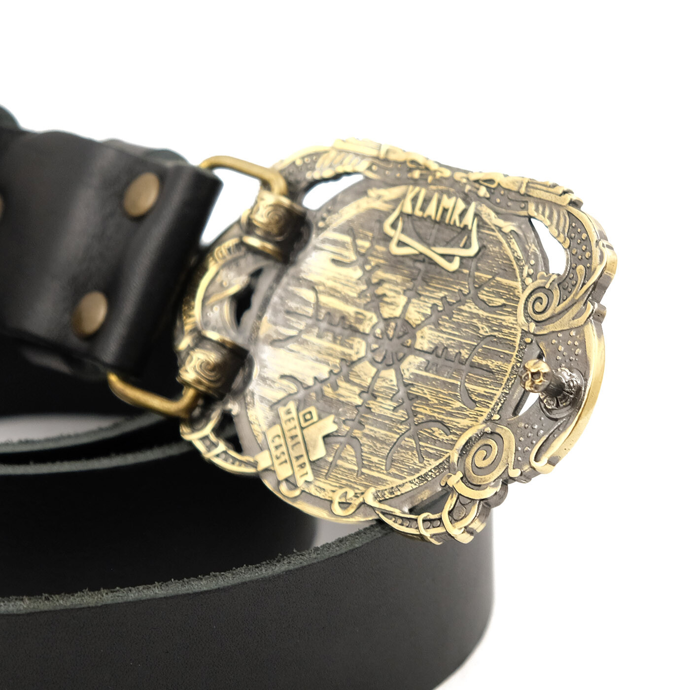 Helm of Awe belt buckle, Viking Helm of Terror Old Norse Scandinavian Pagan