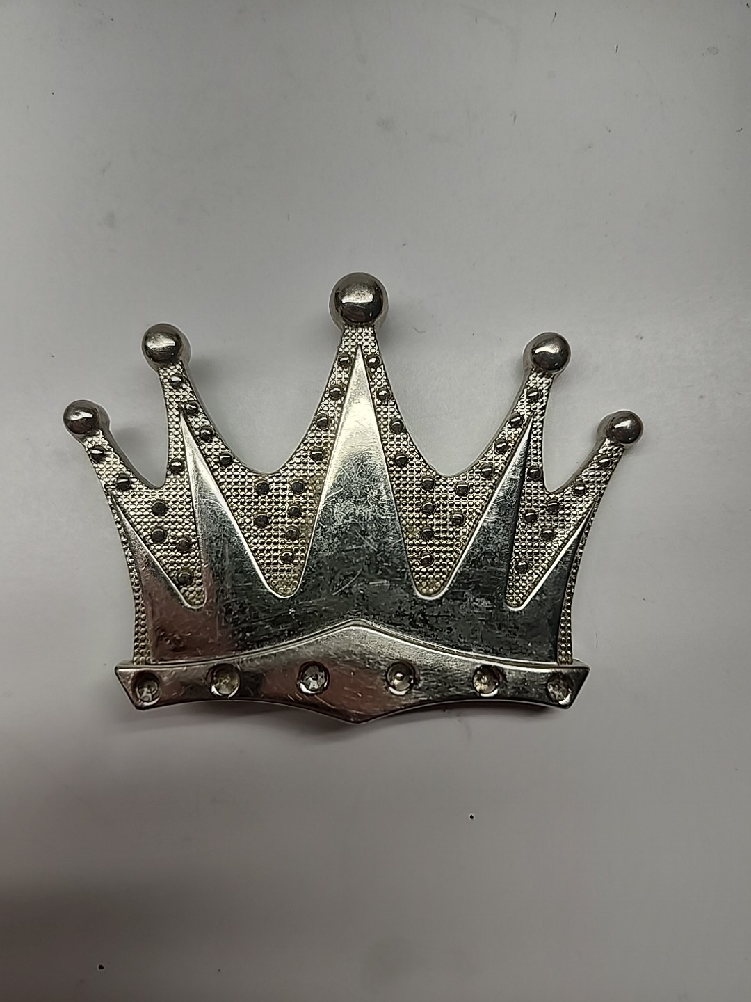 LARGE CROWN DESIGN BELT BUCKLE – WITH CRYSTALS