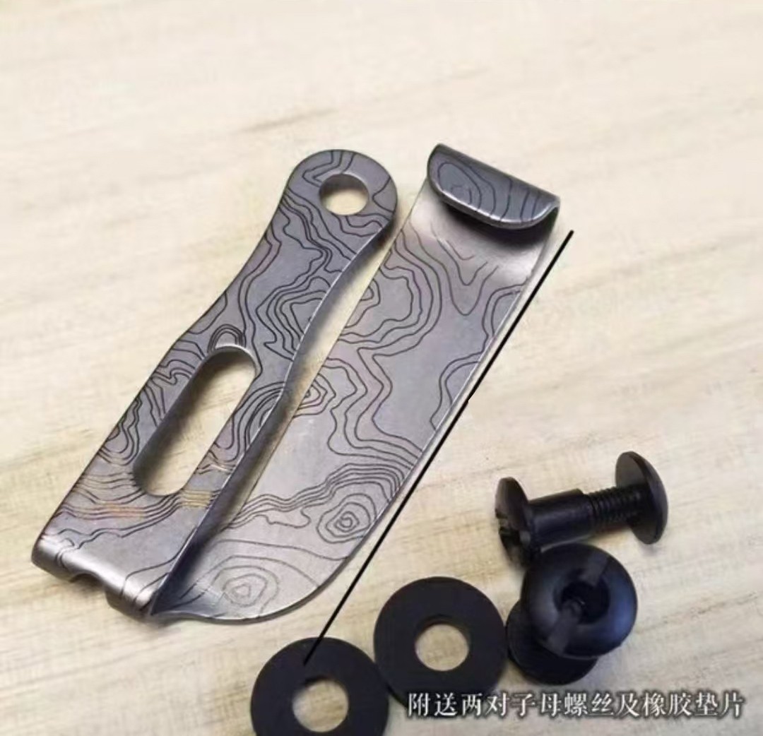 NEW Titanium Alloy Belt Clip Kydex Plate Clip Pocket Clip Waist Clip Hook Buckle