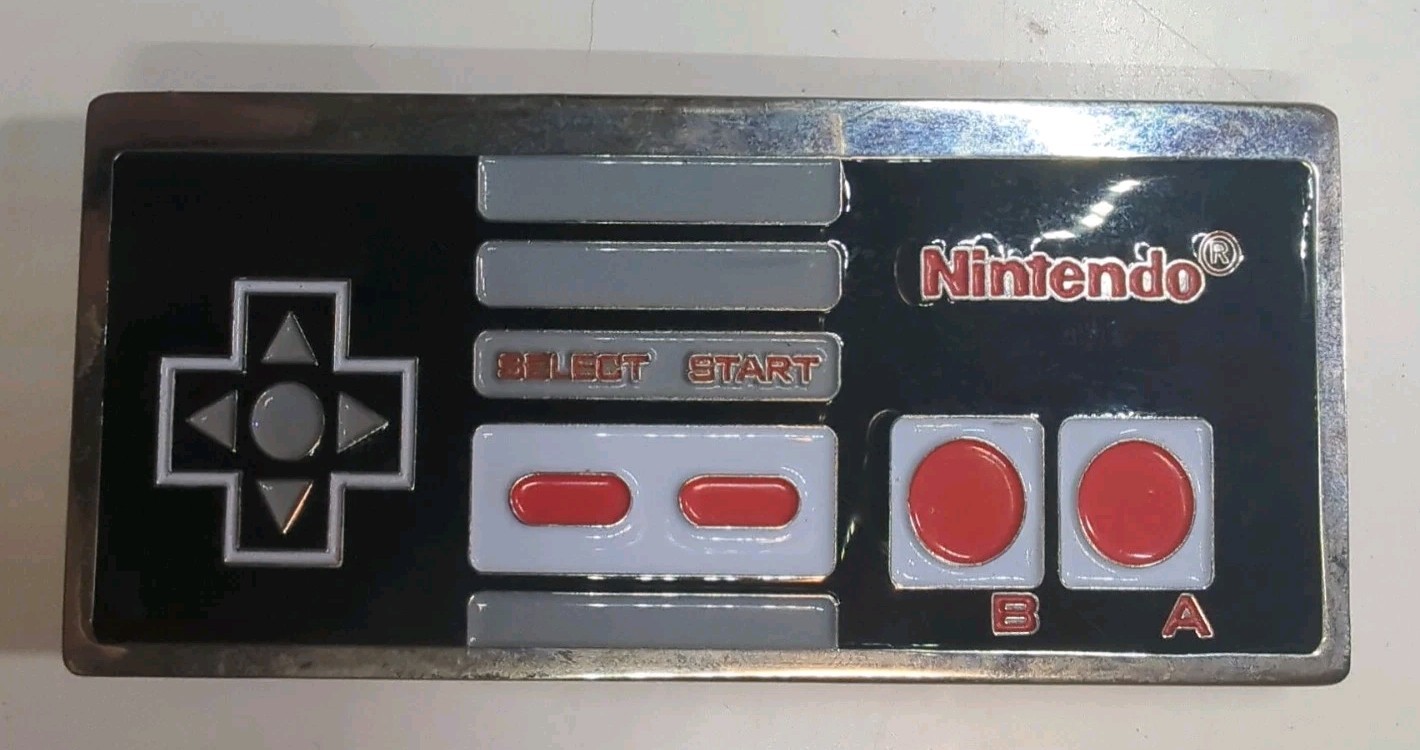 Nintendo NES Controller Belt Buckle – Metal