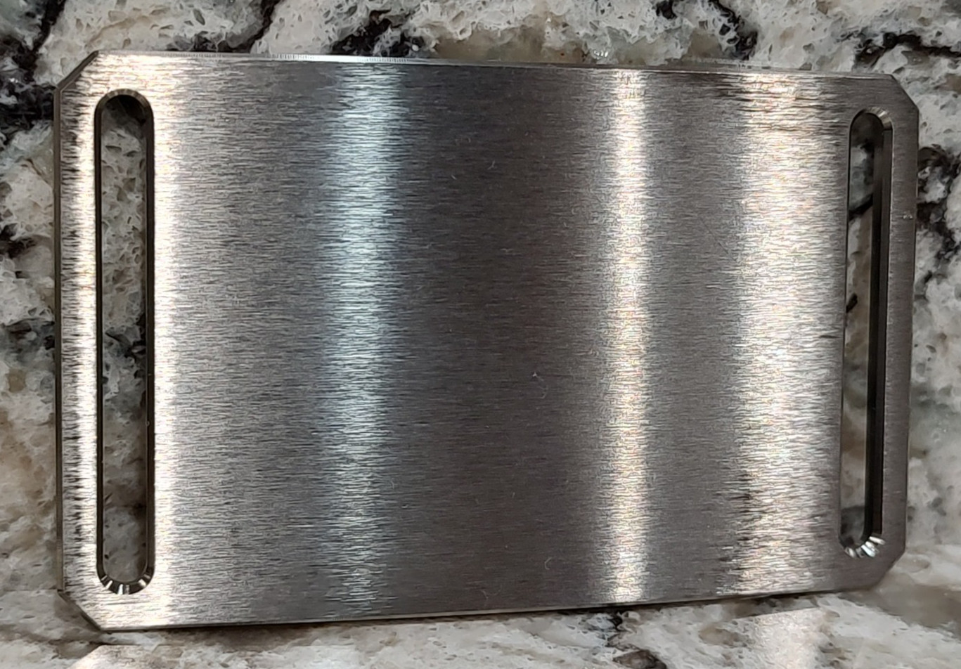 GRIP6 BELT BUCKLE – TITANIUM – CLASIC in NATURAL – 1.5 INCH WIDE – WOMEN and MEN