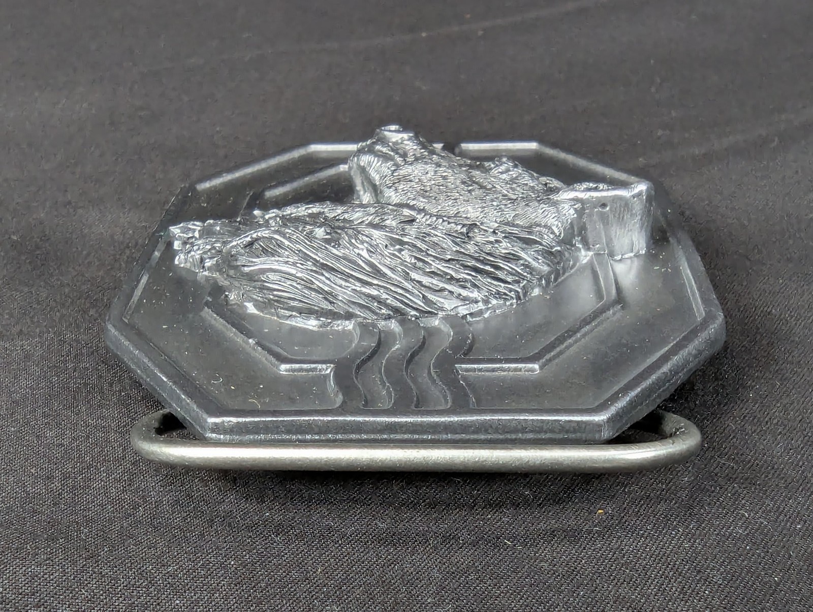 Vintage 1988 Siskiyou Buckle Co Mighty Horse Belt Buckle Solid Pewter Made in…