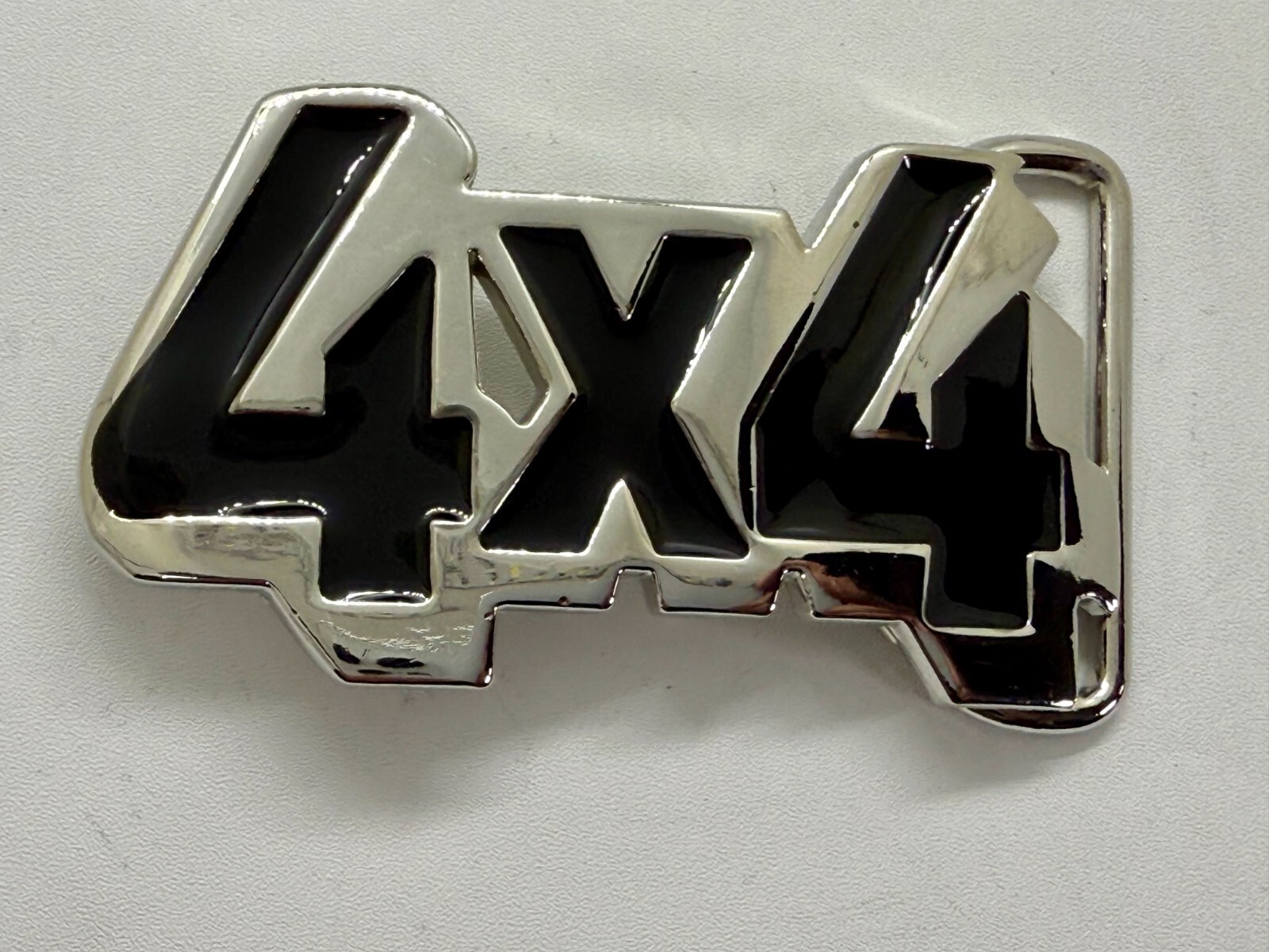 4X4 Four By Truck All Wheel Drive Gear Block Letters Cutout Belt Buckle
