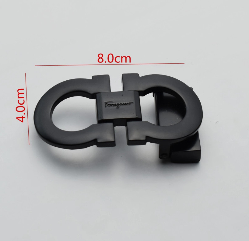 Dark Sliver Salvatore Ferragamo Alloy Belt Buckle for 34-35mm leather strap