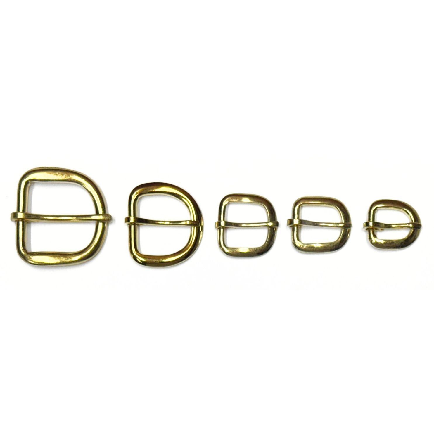 12 Pack Economy Rounded Gilt Belt Buckles – 1 1/4&Prime;, 1&Prime;, 3/4&Prime;, 5/8&Prime;, or 1/2&Prime;