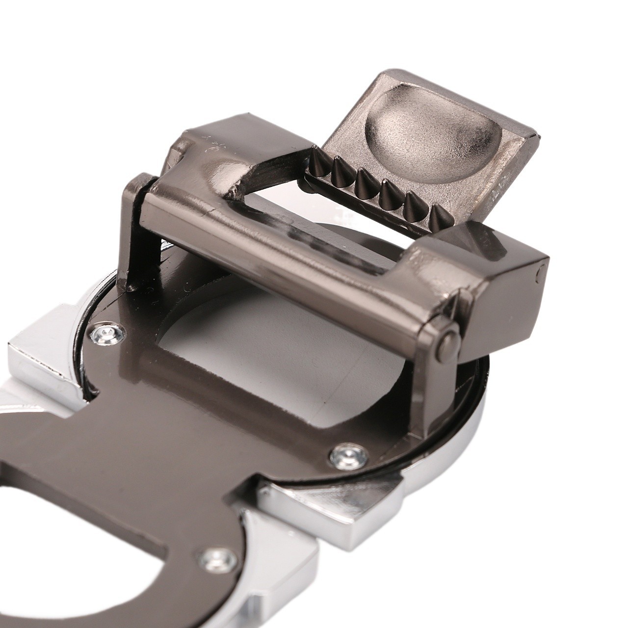 Salvatore Ferragamo Alloy Belt Buckle for 34-35mm leather strap-Silver with Gray