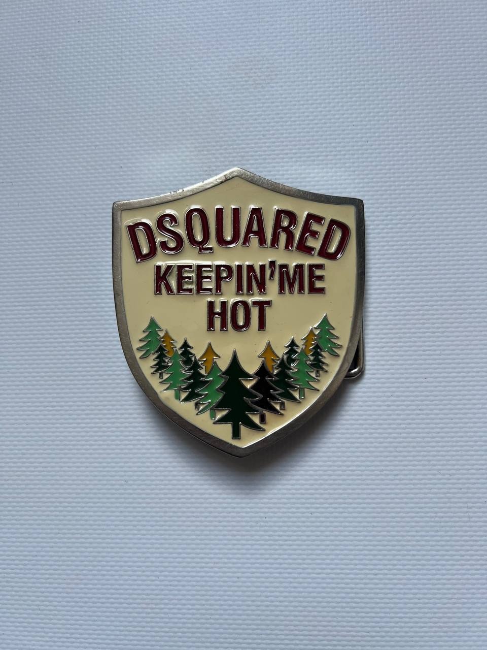 Vintage Dsquared2 big metal buckle Keeping Me Hot for Belt western Y2K