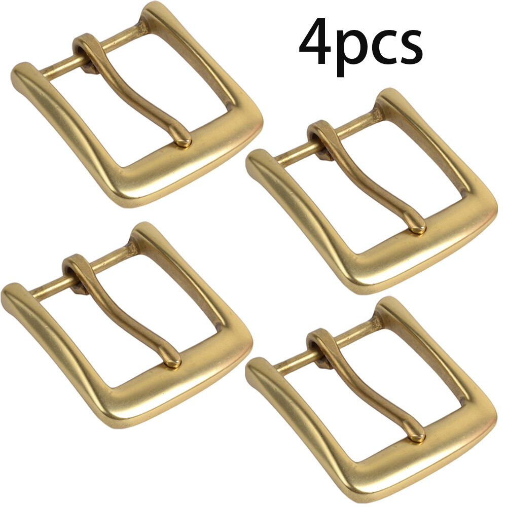4X Solid Brass Belt Buckles Tongue Pin Belt Buckle Fits For 1.5 INCHES Belt