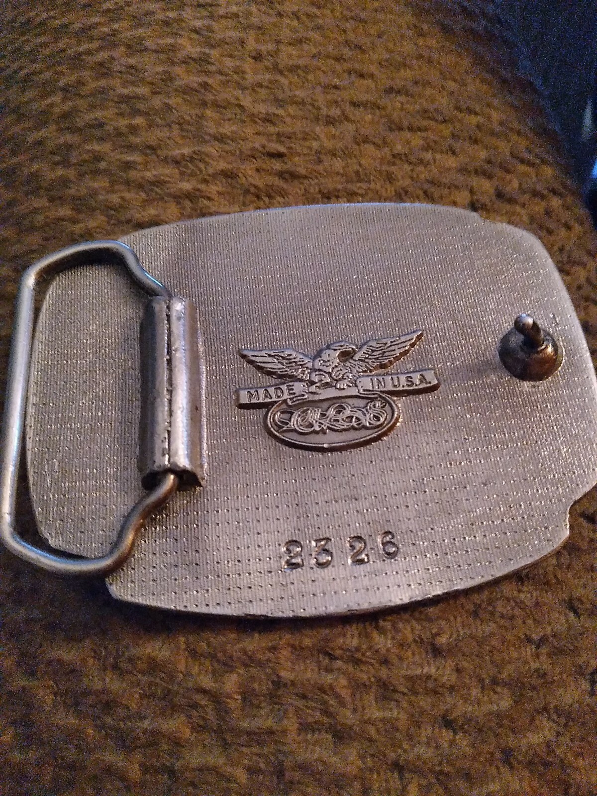 US Army Vietnam Veteran Belt Buckle Made In USA « We served our time in hell »