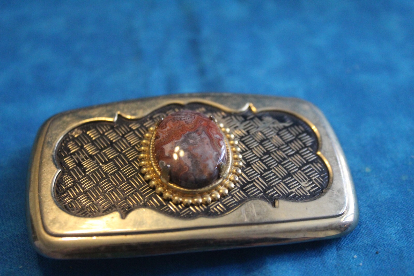 Crazy Lace Gold Tone Belt Buckle