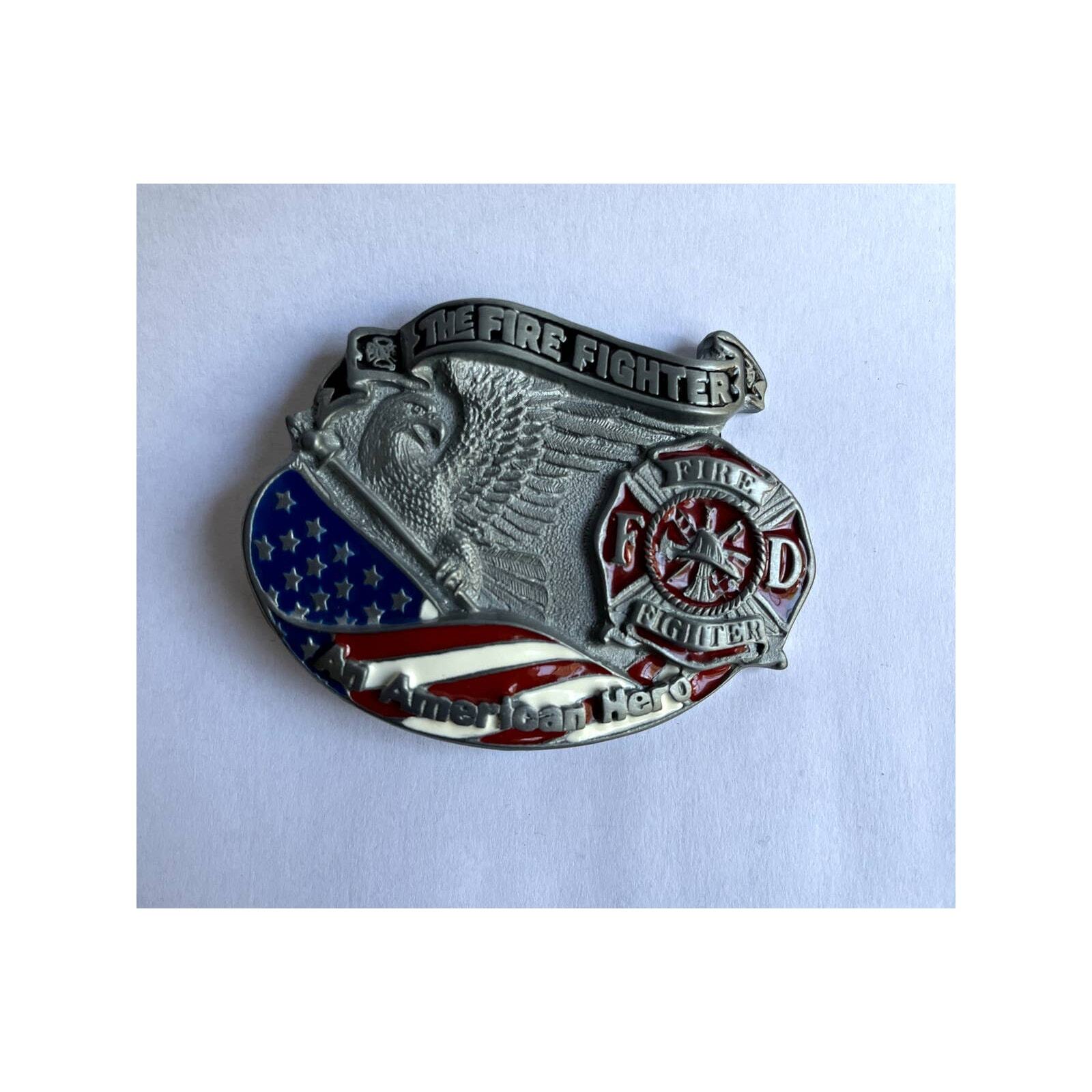 FD Fire Department Firefighter Belt Buckle First Responders NOS