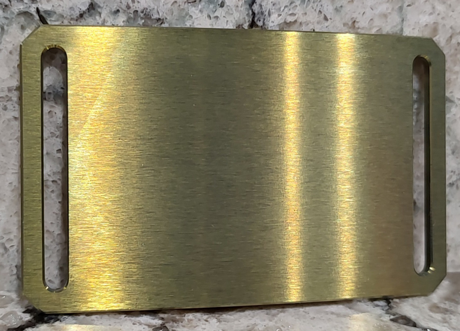 GRIP6 BELT BUCKLE – TITANIUM in LIGHT GREEN – for WOMEN and MEN – 1.5 INCH WIDE