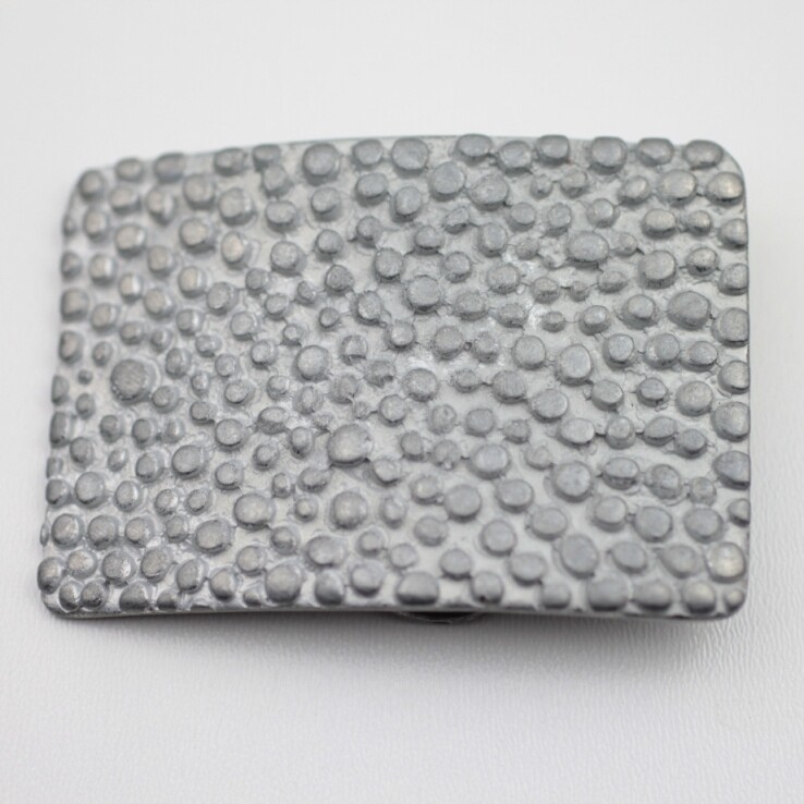 Studded belt buckle grey for 4 cm removable belt gift idea unisex gs72vg