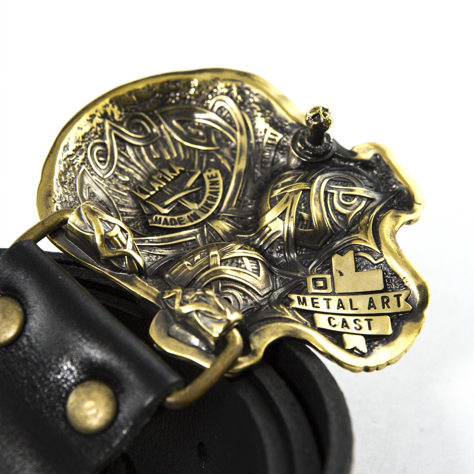 Skull Matte solid brass belt buckle, Dead head human skull solid belt buckle