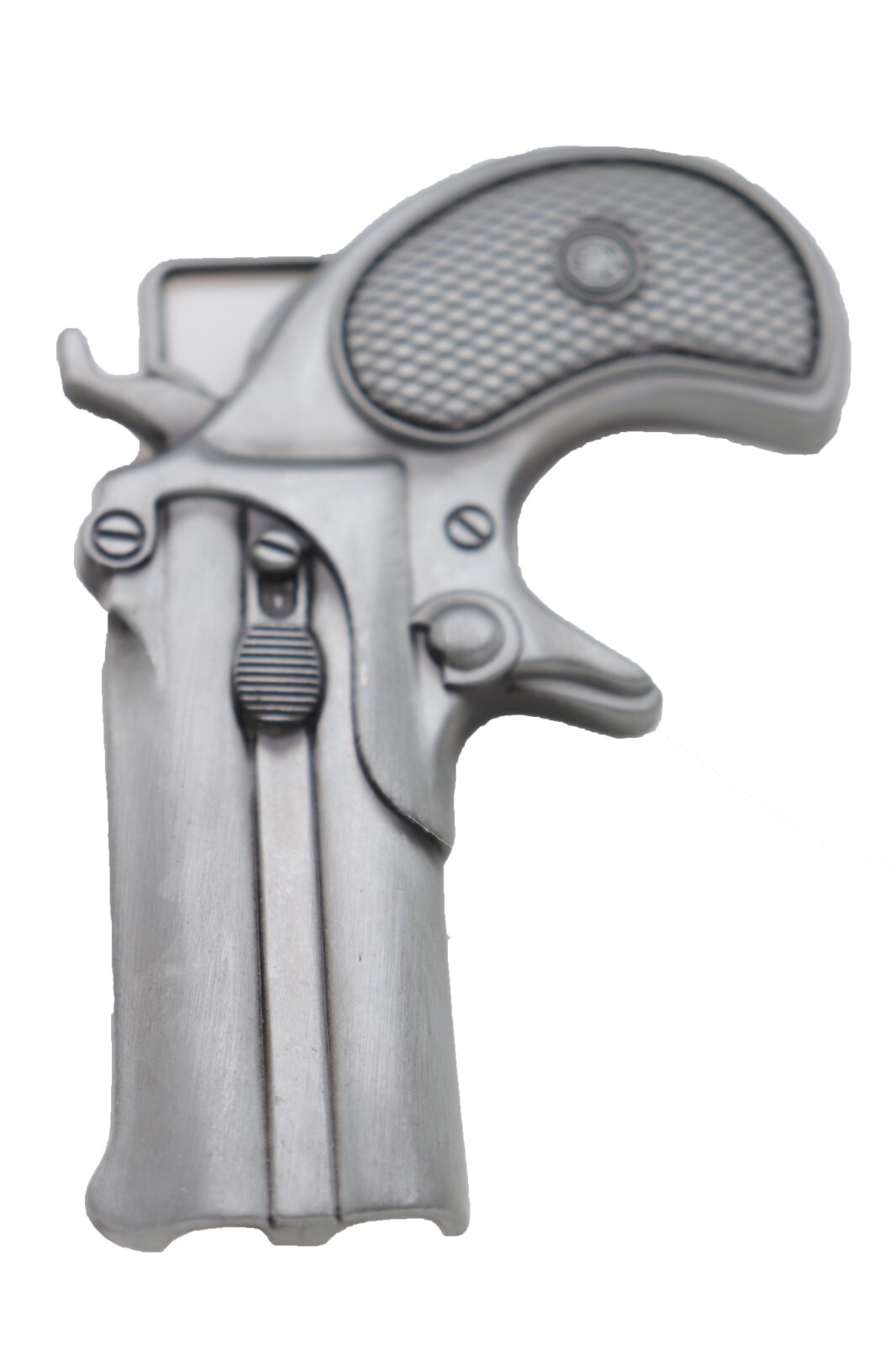 Men Women Silver Metal Fashion Belt Buckle Biker Handgun Revolver Gun Western