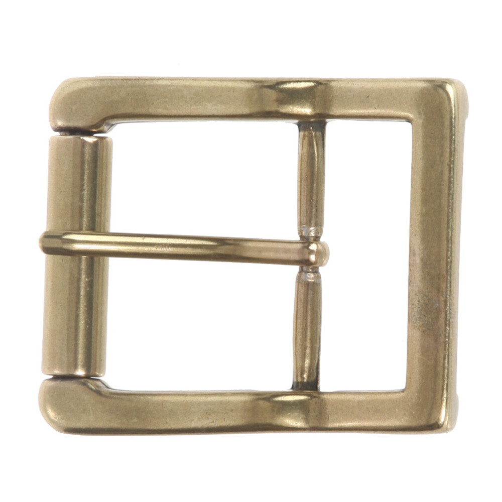 1 1/2&Prime; (38 mm) Nickel Free Center Bar Single Prong Roller Belt Buckle