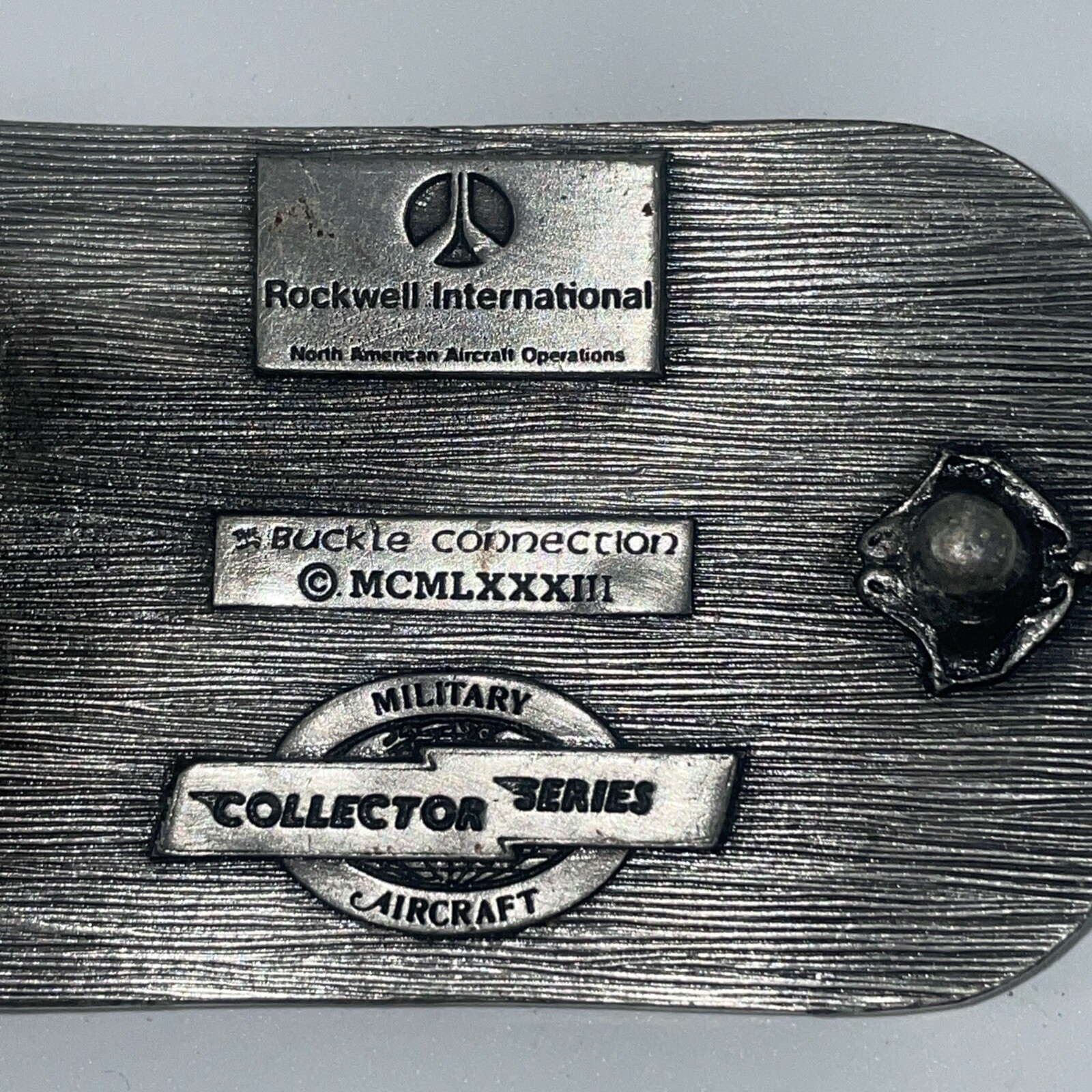 Rockwell Military B-1B Air Force Aircraft Belt Buckle 1983 Collector Series