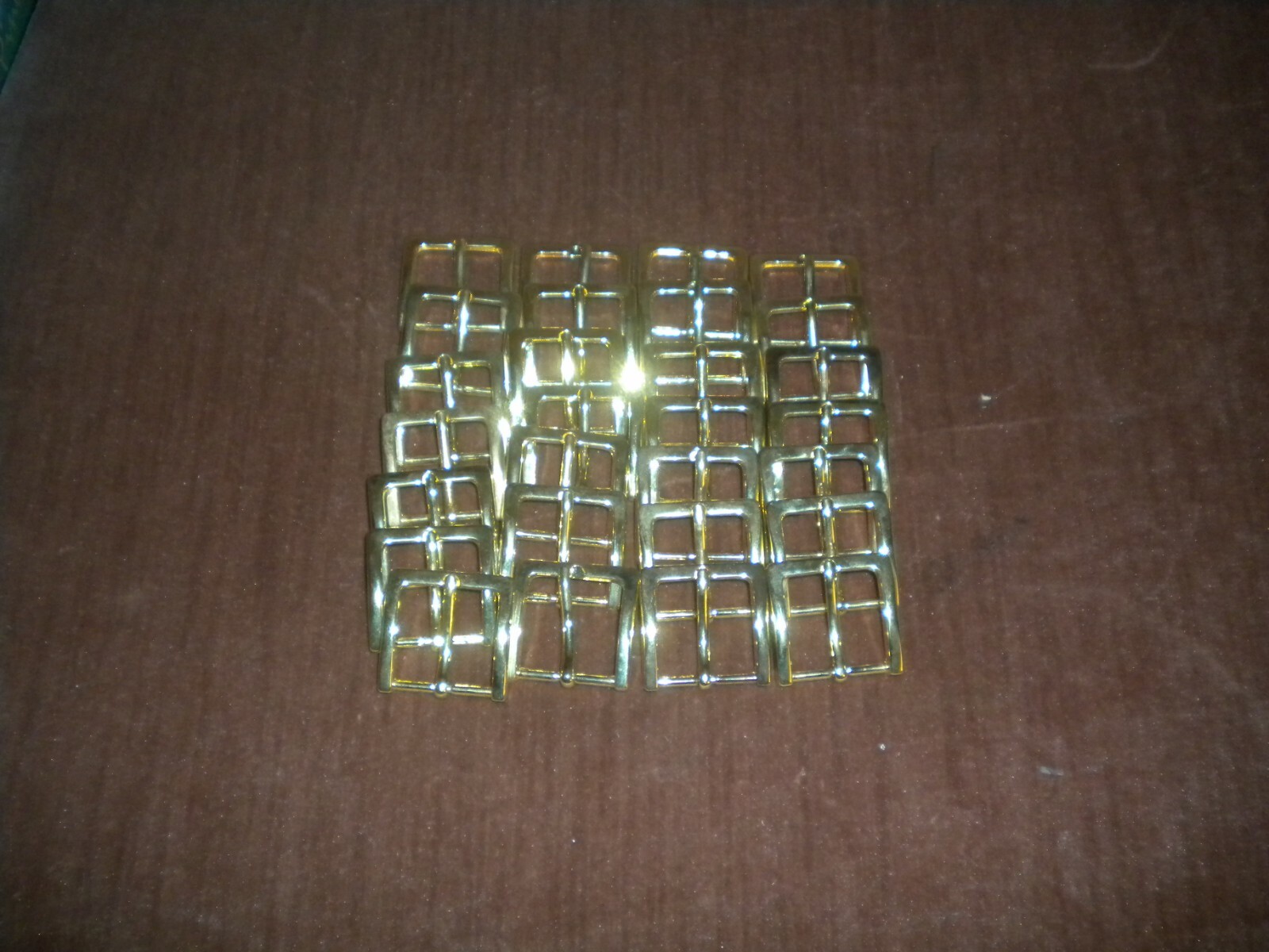 LOTS OF 50 GOLD COLOR REGULAR BUCKLE FOR 1 1/4 IN WIDE BELT WHOLESALE LOT