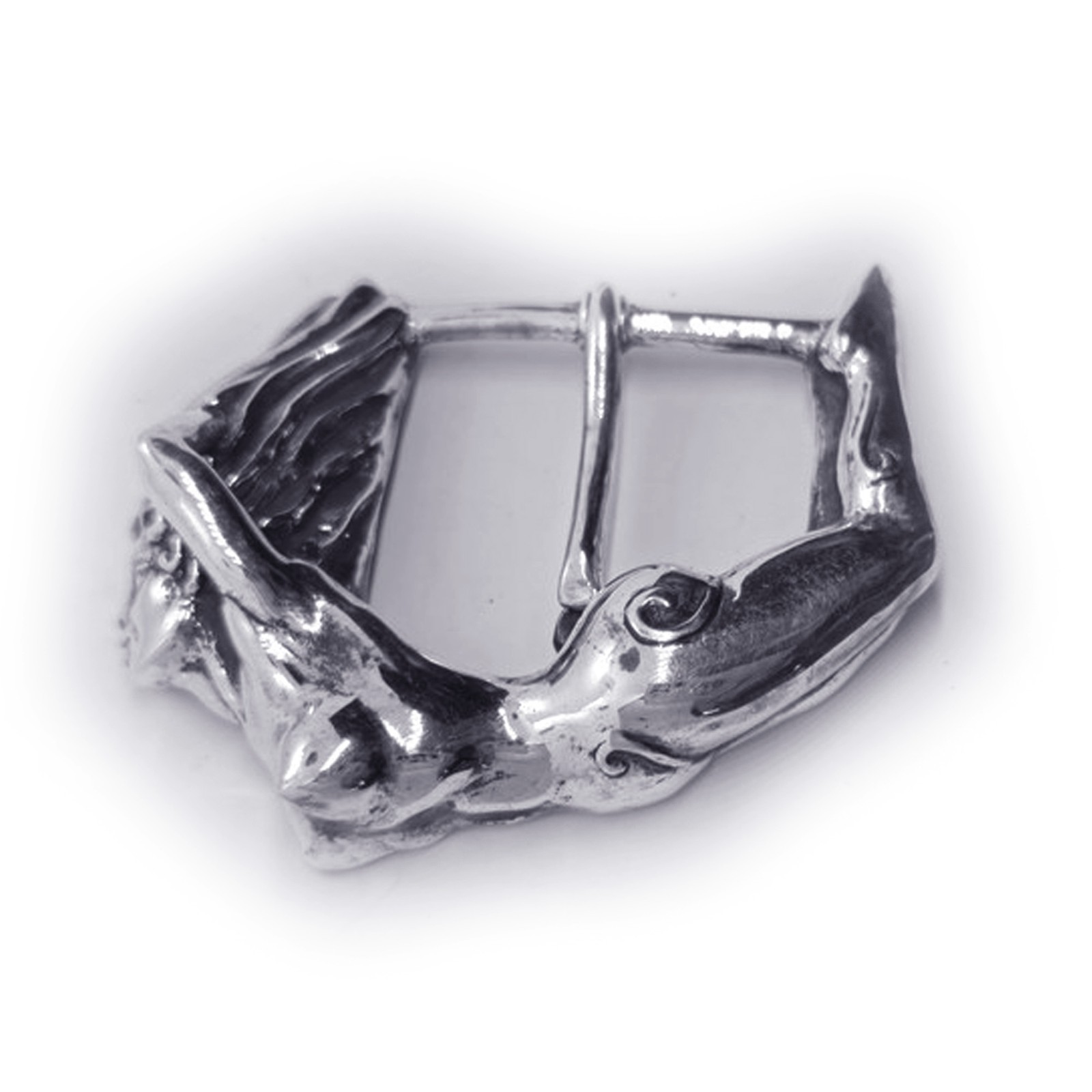 Nude Women Body Sterling Silver Belt Buckle