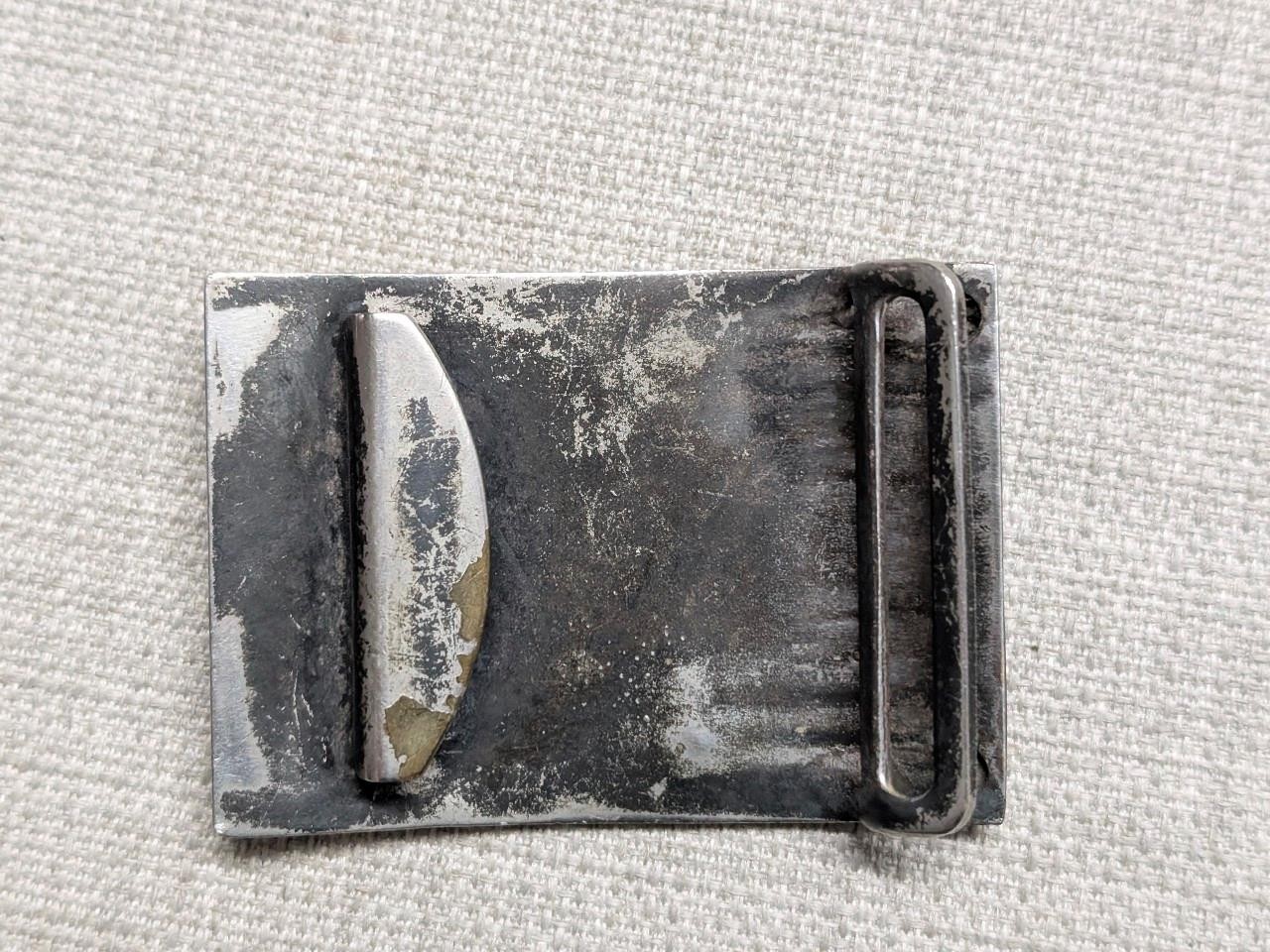 antique KNIGHTS OF PYTHIAS belt buckle U R floral METAL sword military vintage