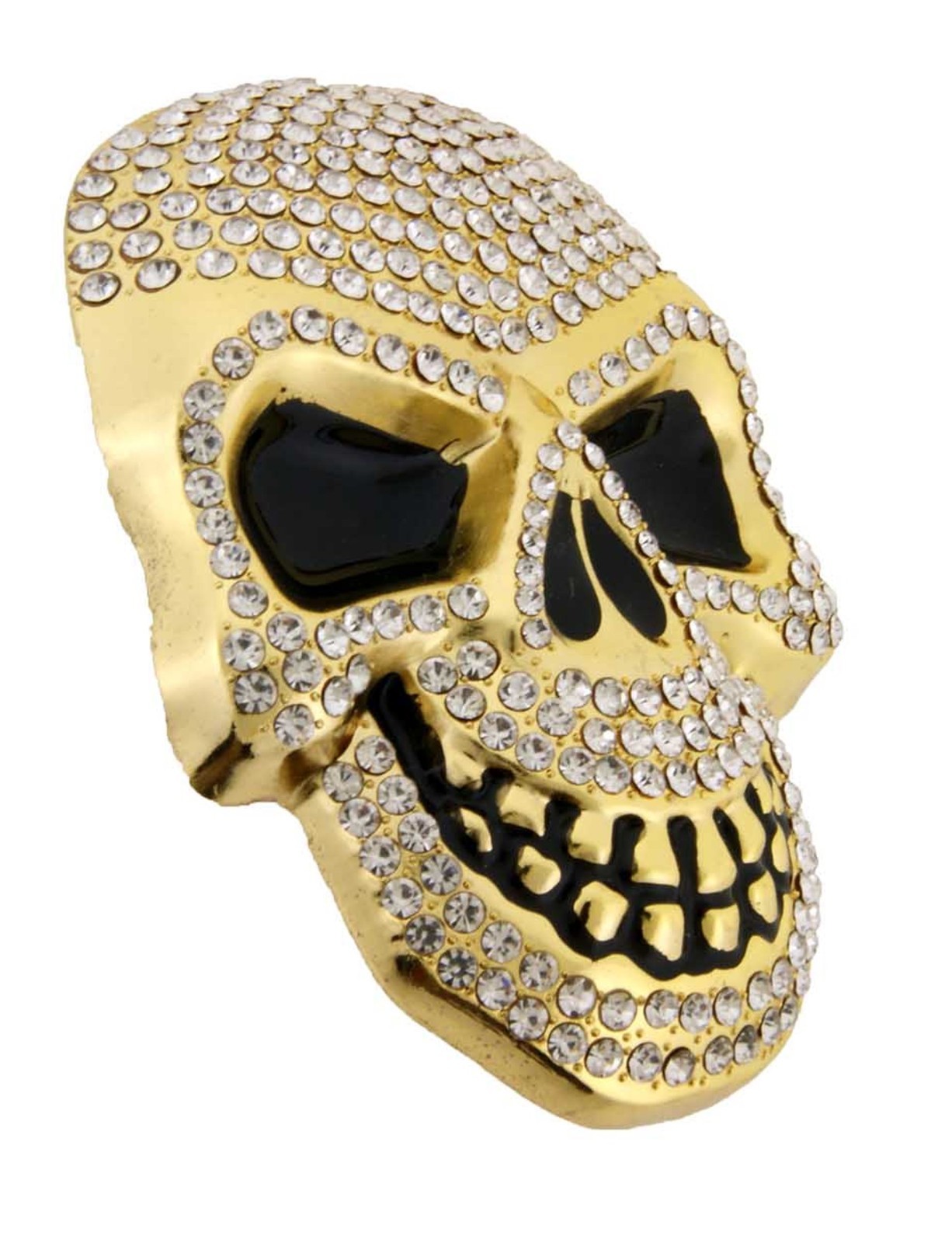 Mens Womens Skulls Skeleton Belt Buckle Gold Pirate Metal Gothic Tattoo Tribal