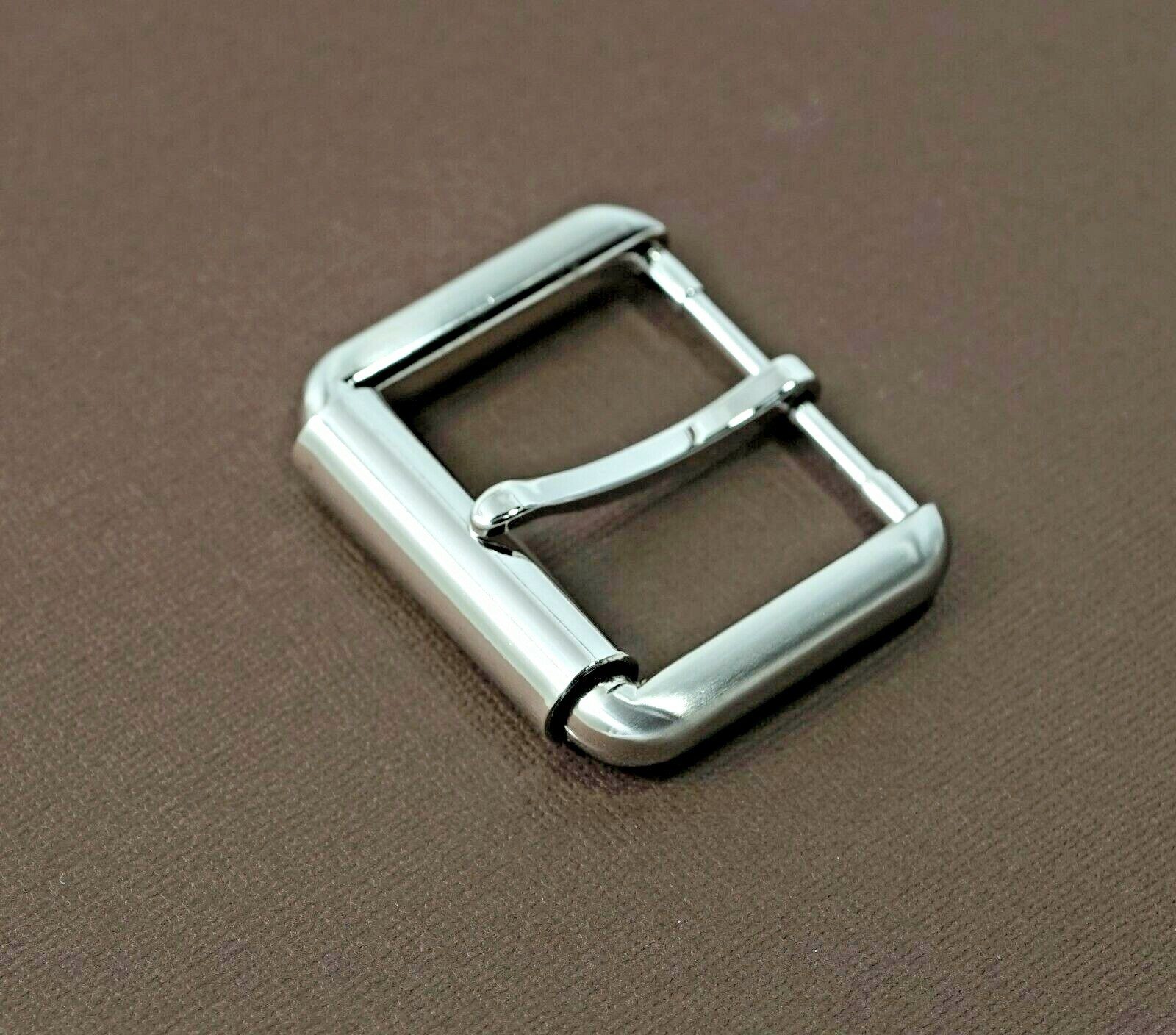New 1 1/2&Prime; (#61) pin roller buckle, brushed nickel finish jean casual USA
