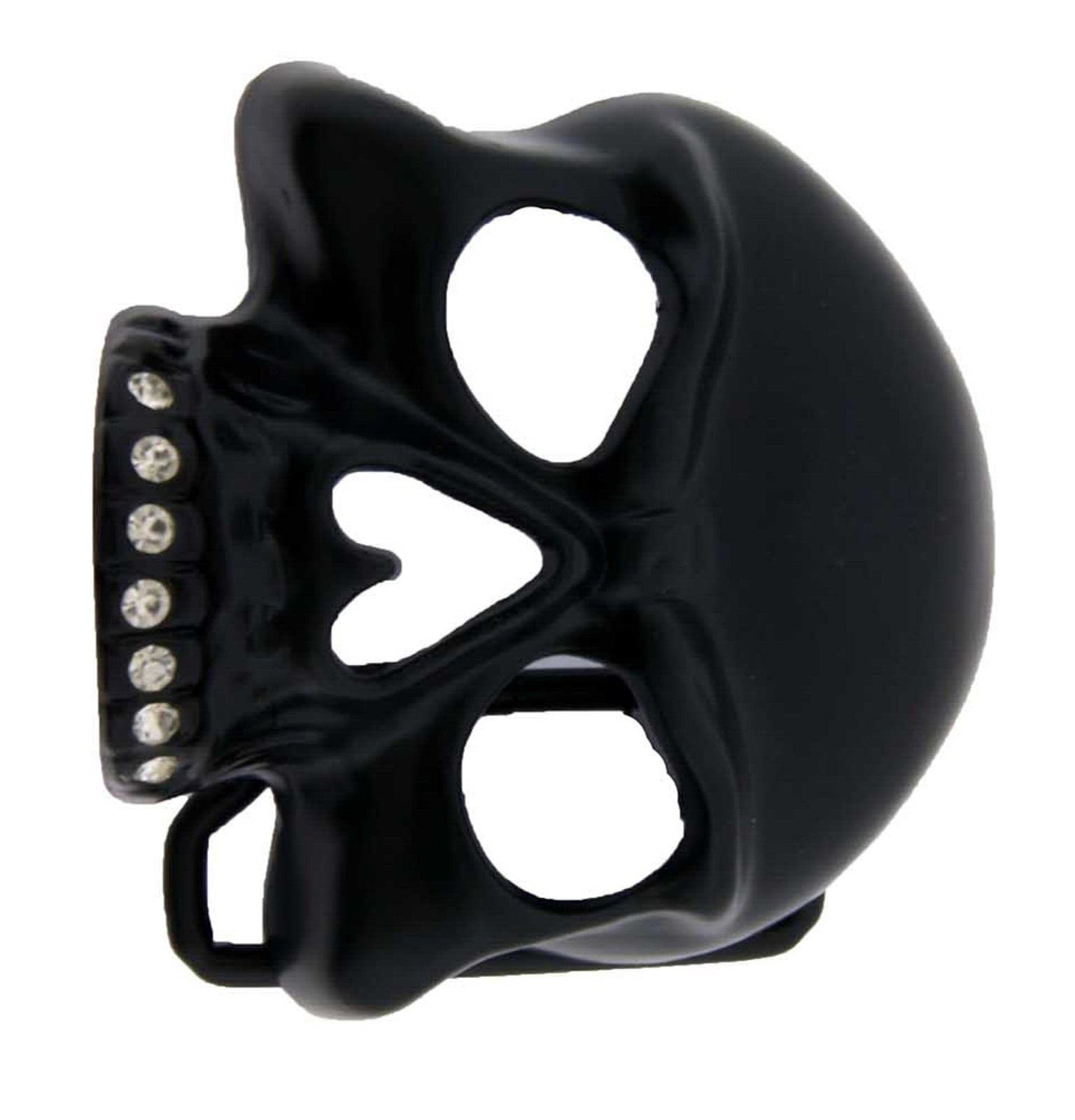 Black Skull Belt Buckles Men Skeleton Rhinestones Halloween Party Costume Pirate