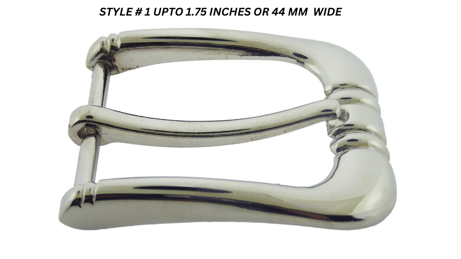 Pin Belt Buckles for Men&rsquo;s Belt 1.50 Inch Stainless Steel Single Prong Silver
