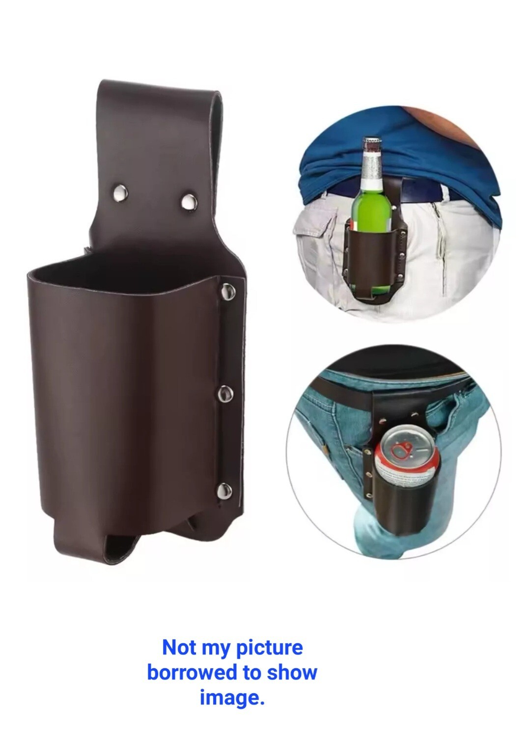Beer Belt Waist Bottle Holder Portable Outdoor BBQ Camping or Party Holster
