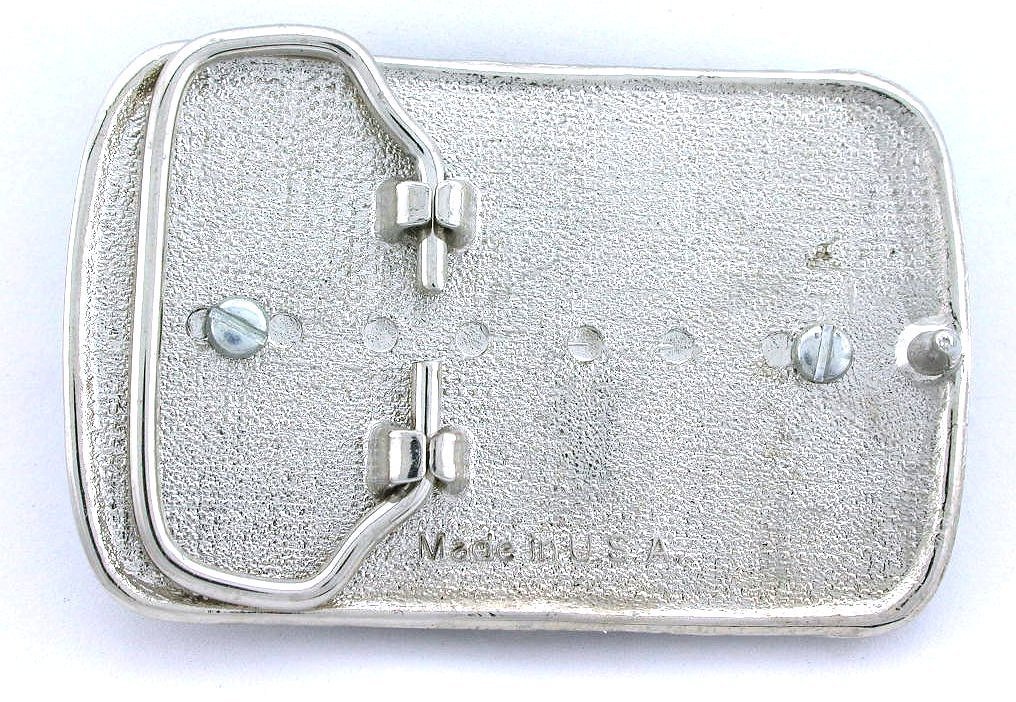 Natural Lapis Lazuli 40×30 Oval Cabochon Gemstone Silver Color Belt Buckle PB8