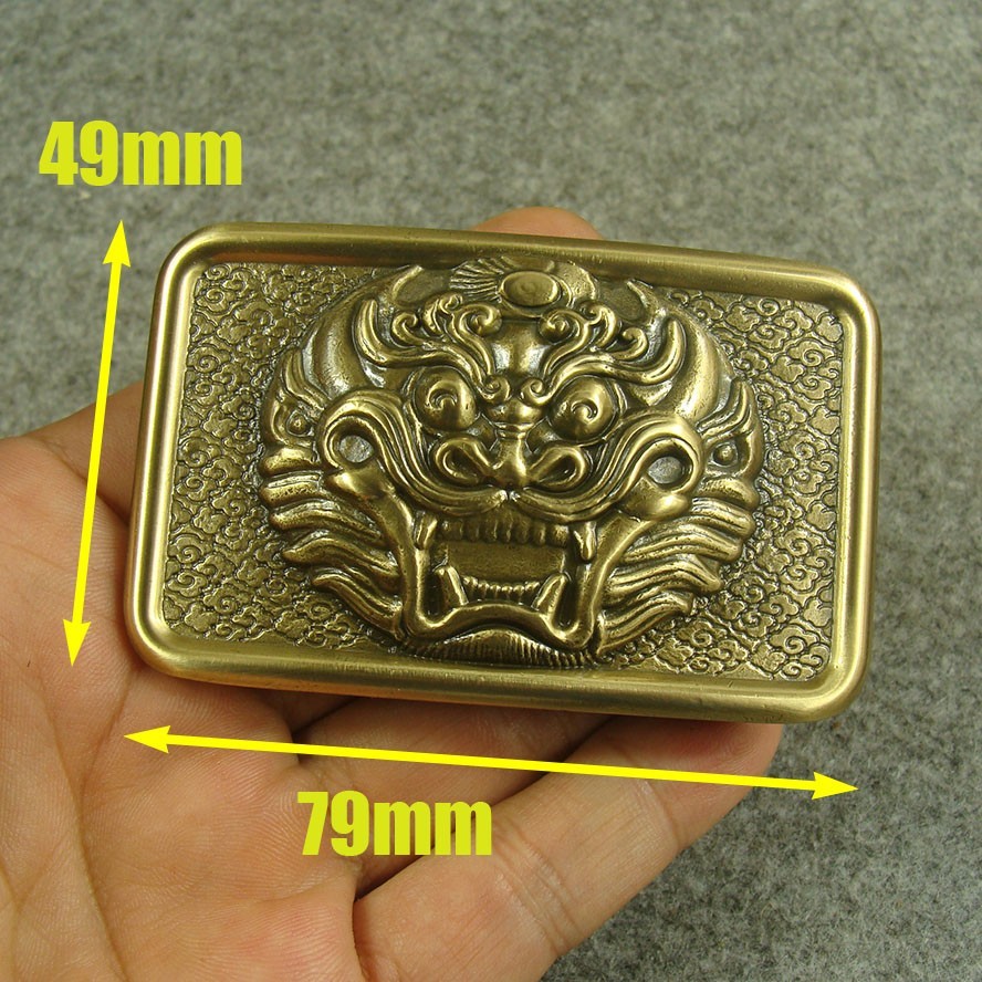Heavy duty Brass “ mythical beast ” Belt Buckles For 1.5&Prime; Plate Pin Buckle Z197