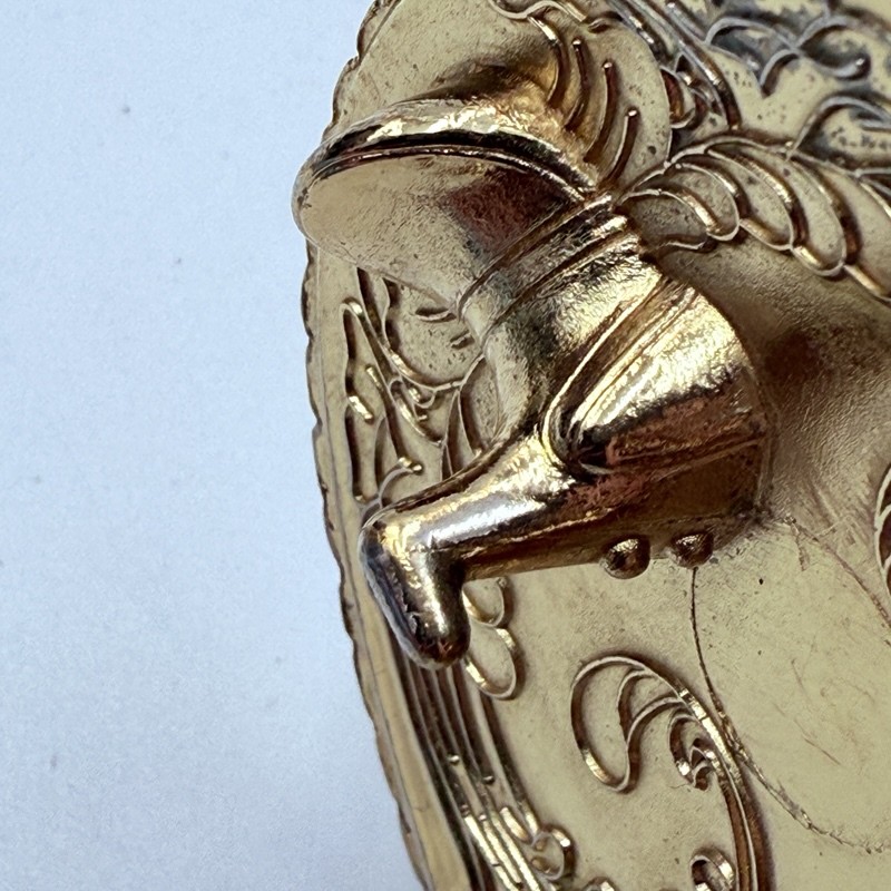 Vintage 1978 Budweiser A&Eagle Belt Buckle Paimtree Gold Tone Collectible Beer