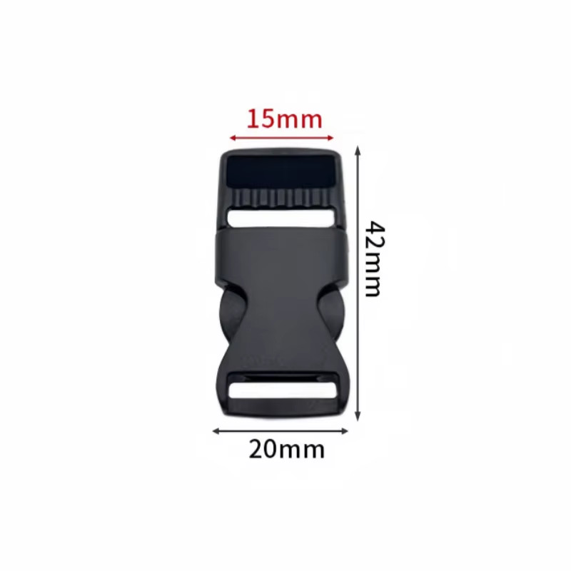 10Pcs Plastic Side Release Buckles Clip for Paracord Backpack Pet Collar Webbing