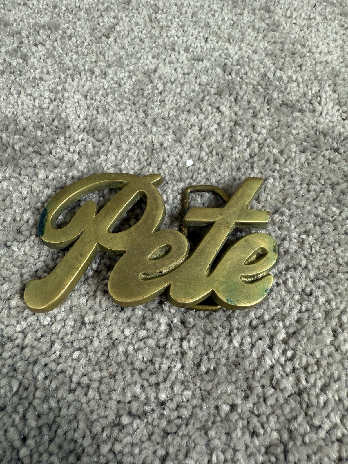 Pete 4061 Solid Brass Taiwan Belt Buckle Approx 3.375 In x 2 In for 1.75 Width