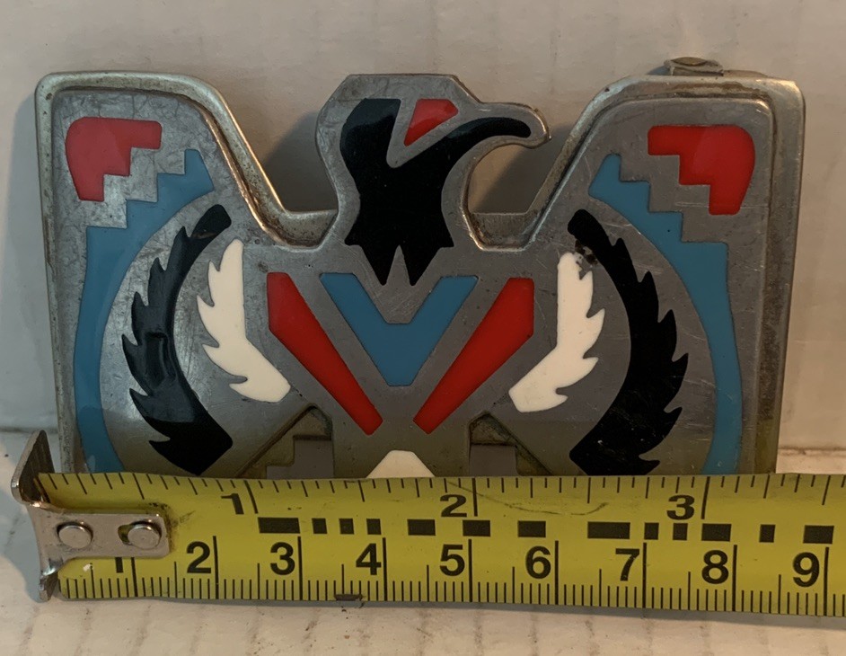 Thunderbird belt buckle Phoenix Nickel Silver Vintage Hallmark