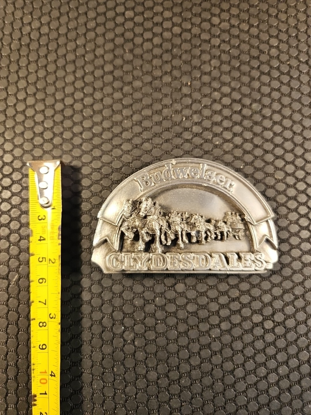 1989 Vintage Budweiser Beer Clydesdales Anhauser Collectible Belt Buckle