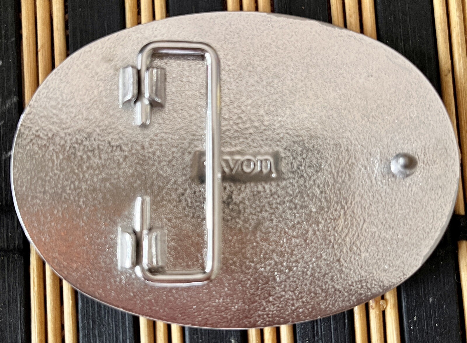 Vintage Avon Horse Saddle Silvertone Metal Belt Buckle 2 1/4&Prime; X 3&Prime;