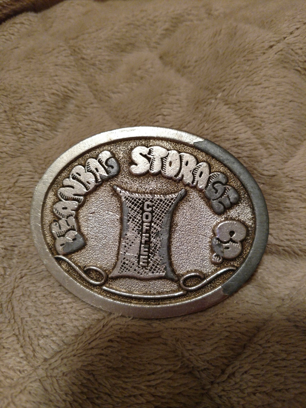 metal belt buckle Beanbag Storage Co. Coffee