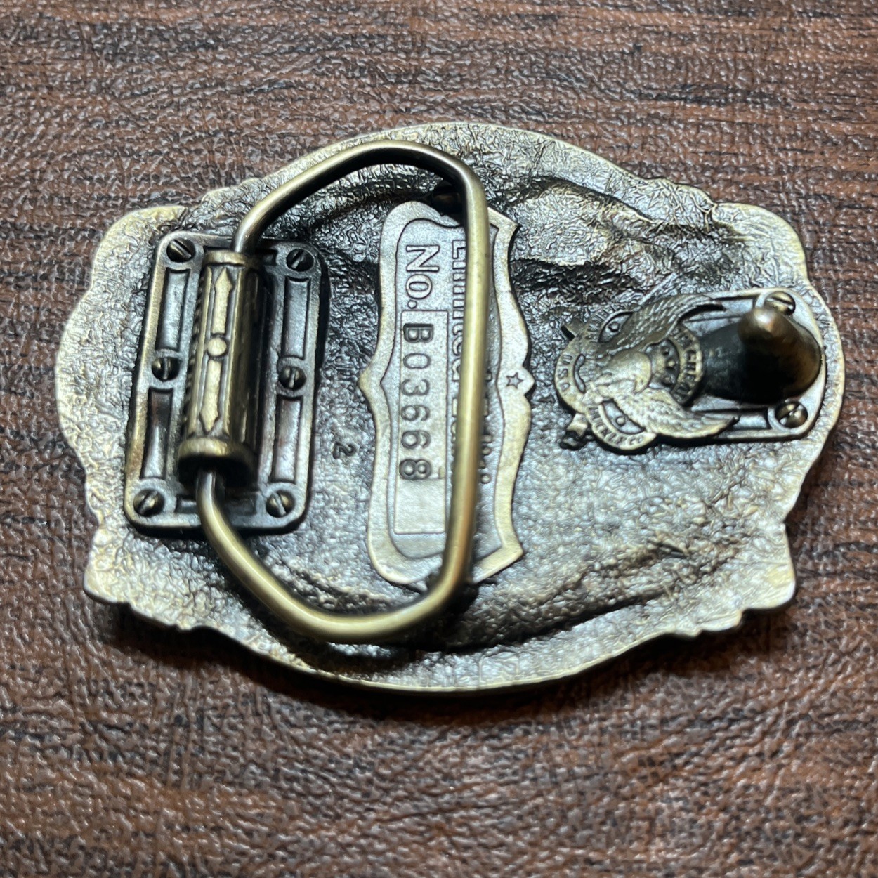 US Constitution Commemorative 3”Brass Belt Buckle 1787-1987 Limited Edition NWOT