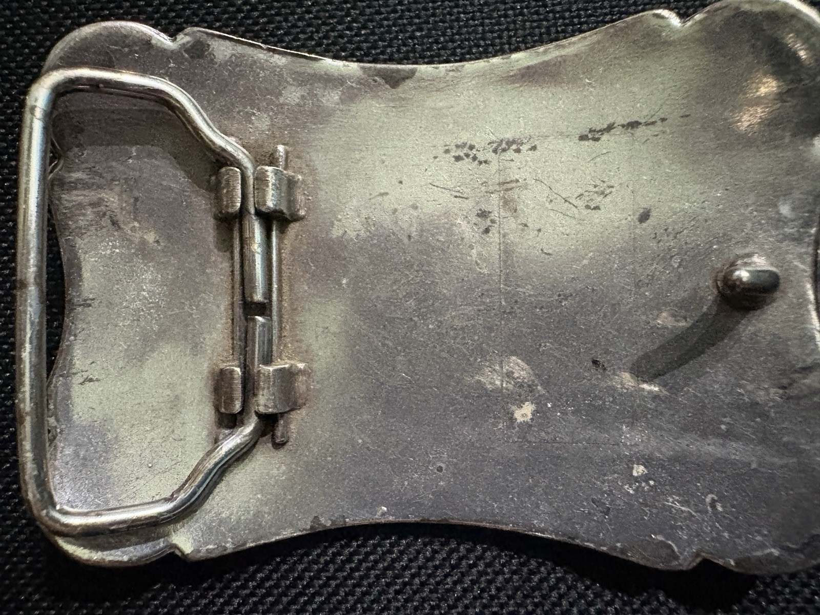 Western Floral Engraved Silver Metal Belt Buckle Fits 2in Belt