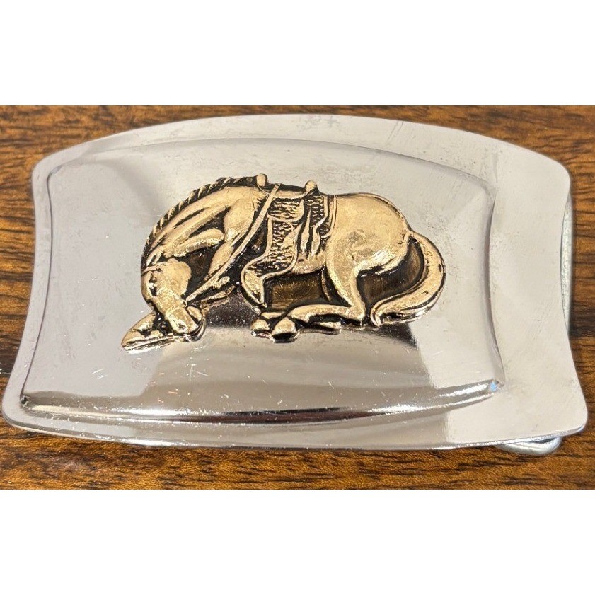 Vtg Bucking Bronco Belt Buckle Horse Western Cowboy Rodeo Ranch Circa 80s-90s