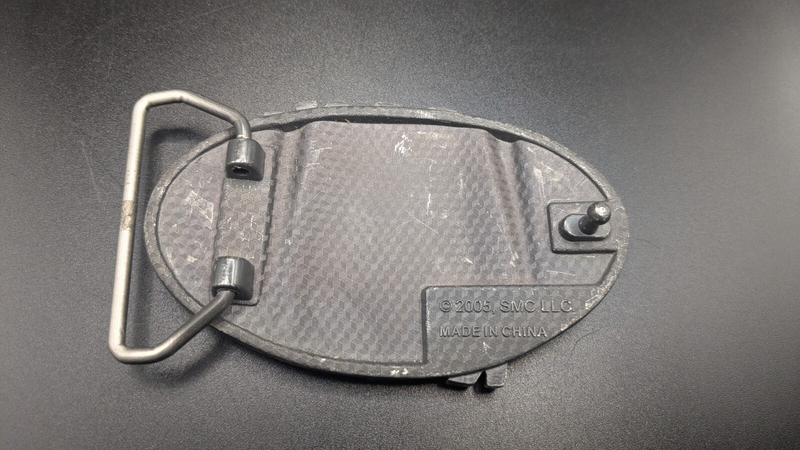 Metal SMC Belt Buckle 2005 Crack Kills Dark Grey Butt Plumber