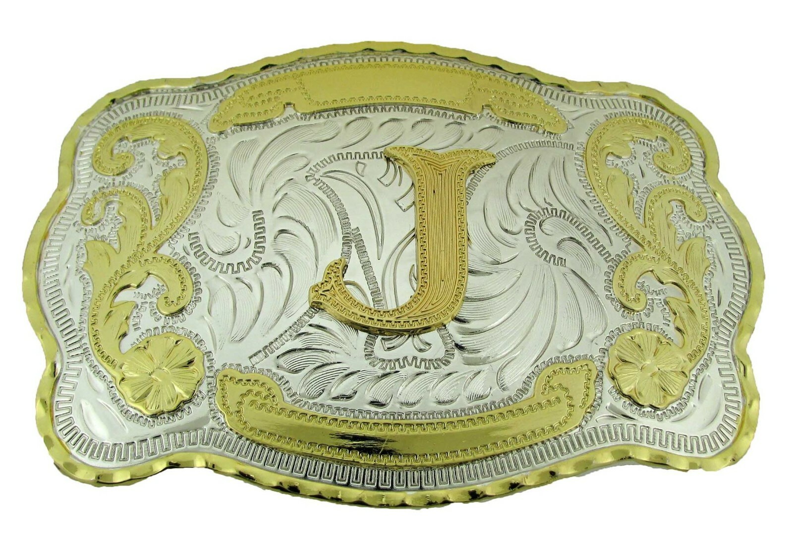 Initial Letter Monogram Alphabet A-Z Western Cowboy Men Women Cowgirl Belt Bucke