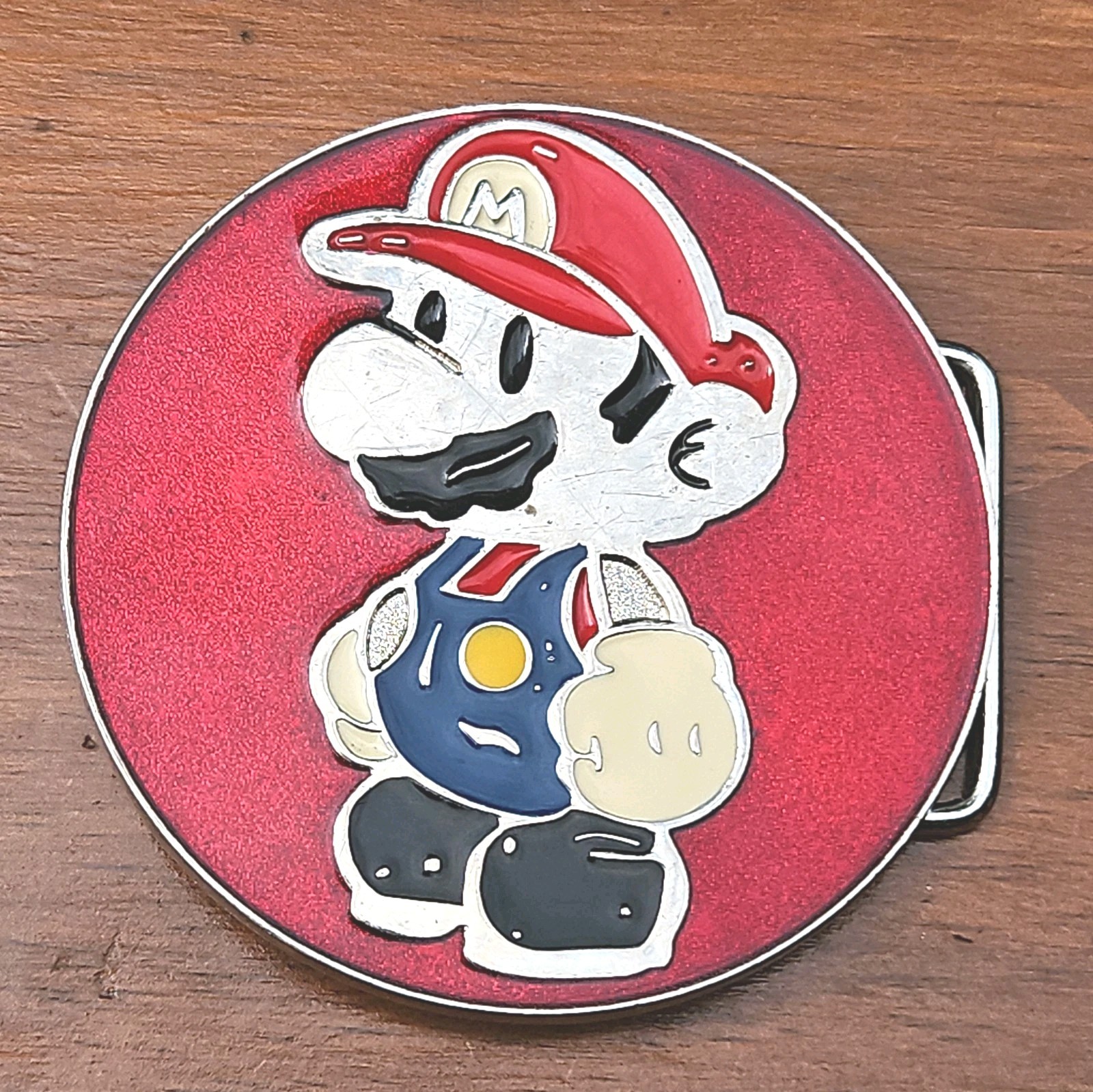 Vintage Collectible Super Mario Color Metal Belt Buckle