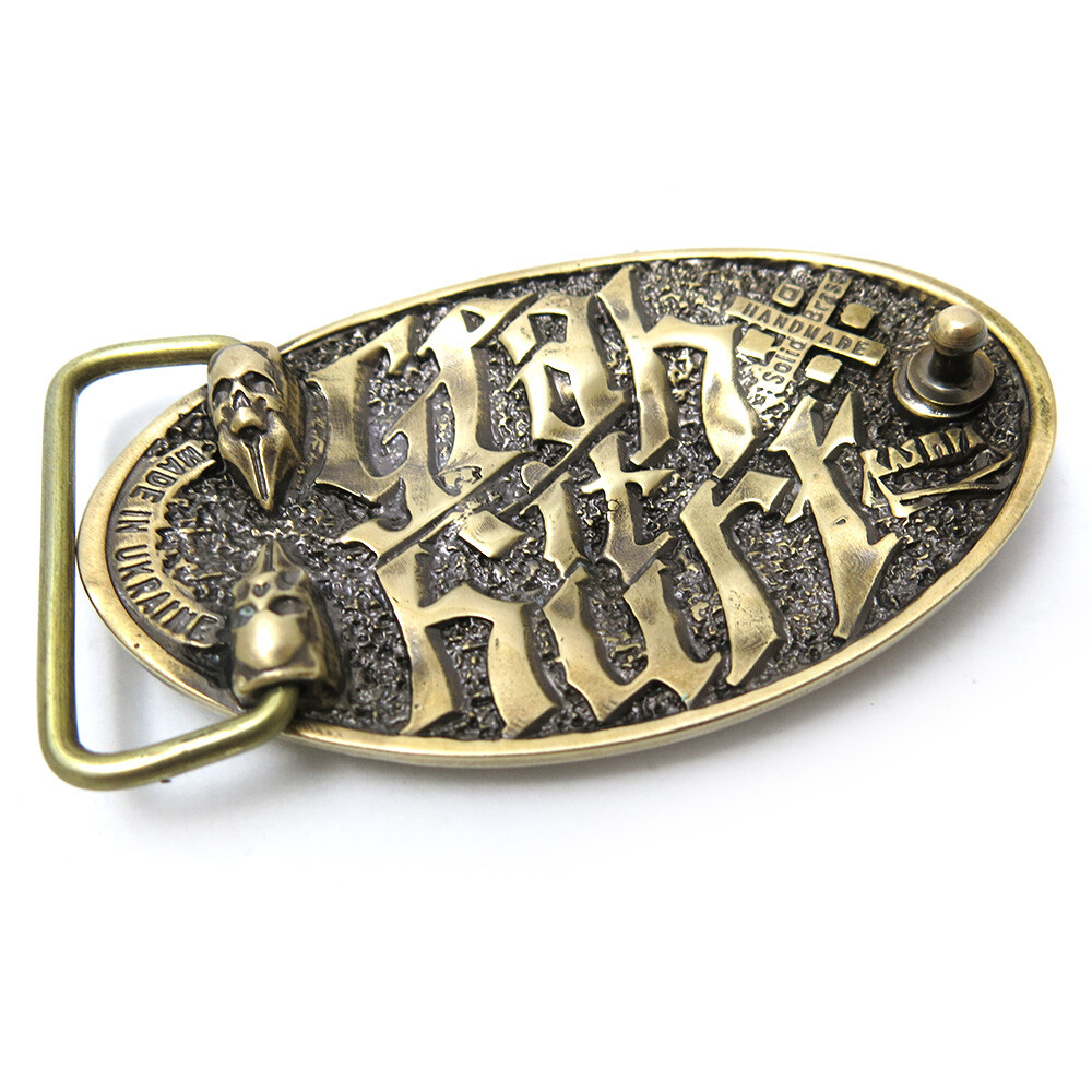 Belt buckle tattooist with skull, Tattoo machine, Skull belt buckle,