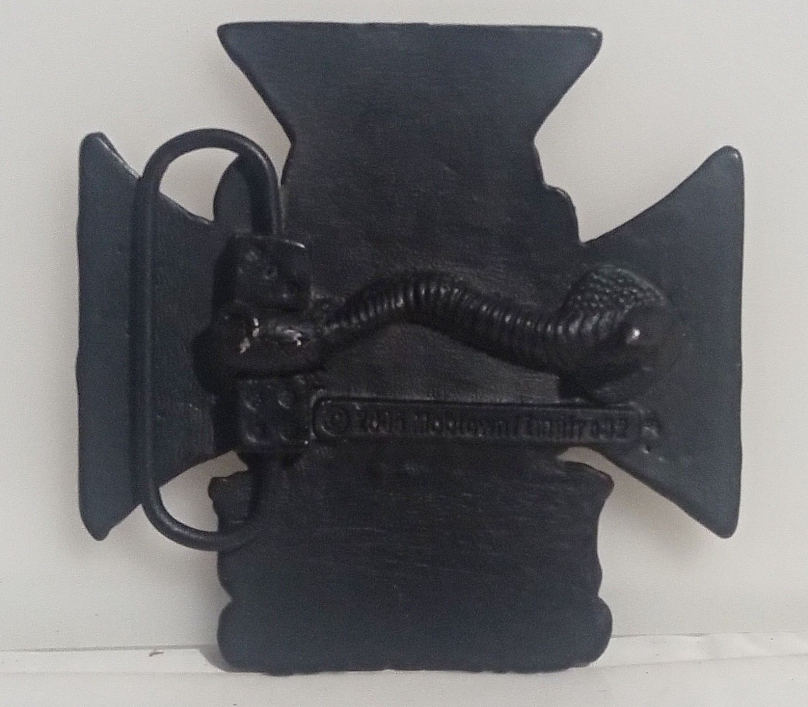 Vintage 2005 Mobtown King Kerosin 3&Prime; by 3&Prime; Metal Belt Buckle
