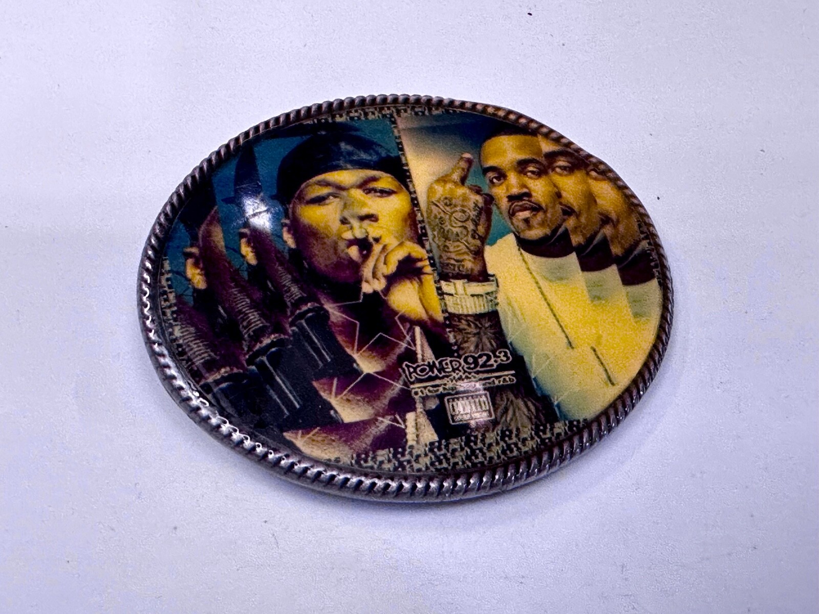 Power 92.3 Radio Station for Hip Hop & R&B Chicago Artist Promotion Belt Buckle