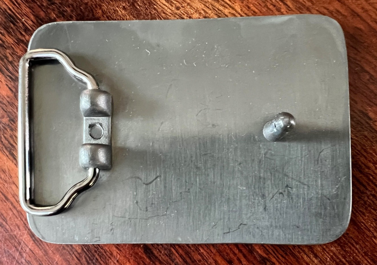 Large Nirvana Smiley Face Belt Buckle – Metal – 3.5&Prime; x 2.5&Prime; – RARE!